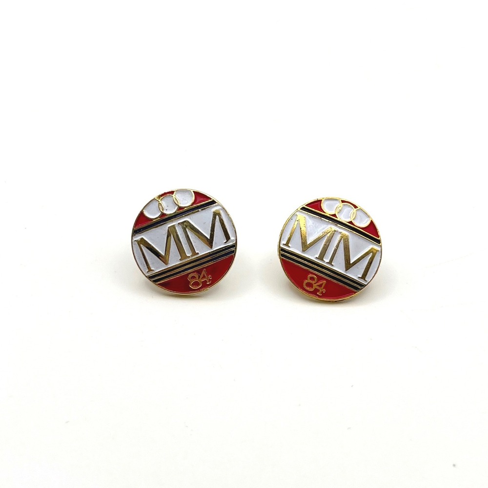 Mammouth Mountain 84 Los Angeles Olympic Games Enamel Lapel Pins Set of 2